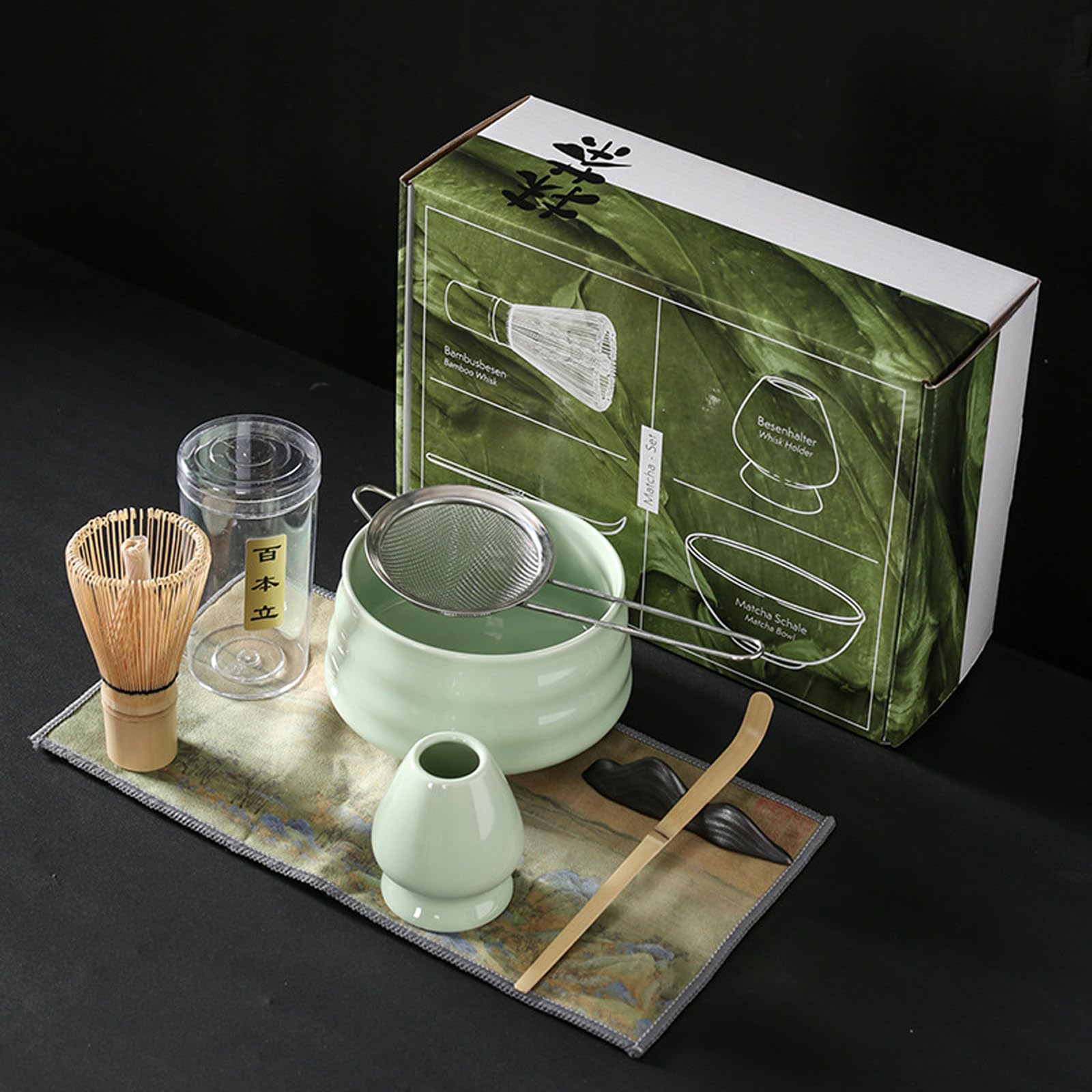 Amazon | Yoseka matcha set 抹茶茶碗 セット 茶道7点セット 茶道具